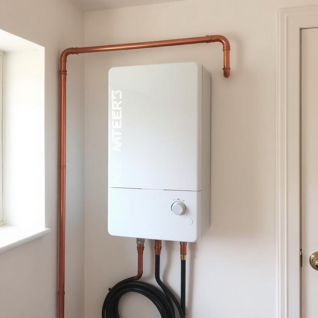 Combi boiler installation