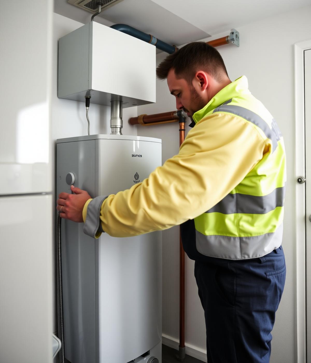 21Degree Heating engineer working on a boiler installation